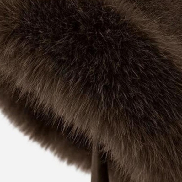 Luxurious Brown Faux Fur Bucket Winter Hat